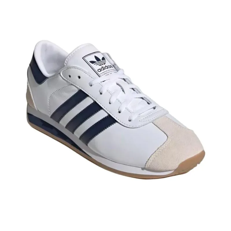 Adidas Originals Country 2 Abrasion Resistant Slip Resistant Low Top Casual Shoes Men's White-3