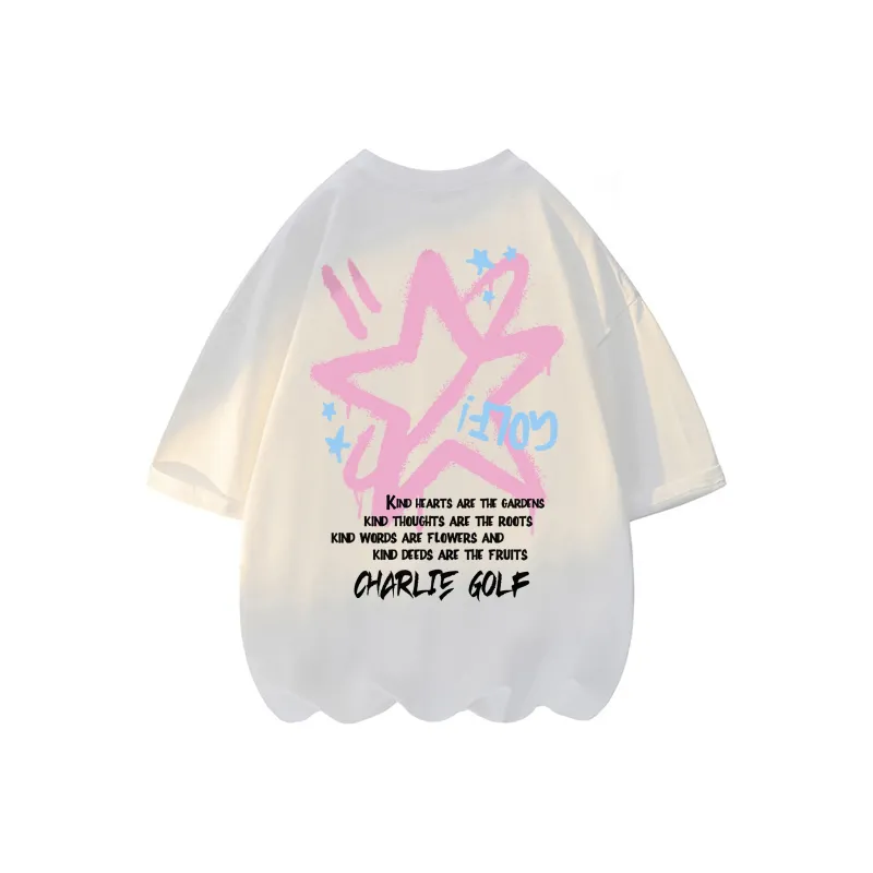 CHARLIE GOLF T Shirt Unisex White-0