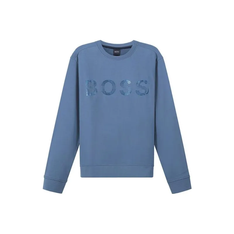 HUGO BOSS Sweatshirts Men Gray Blue-0