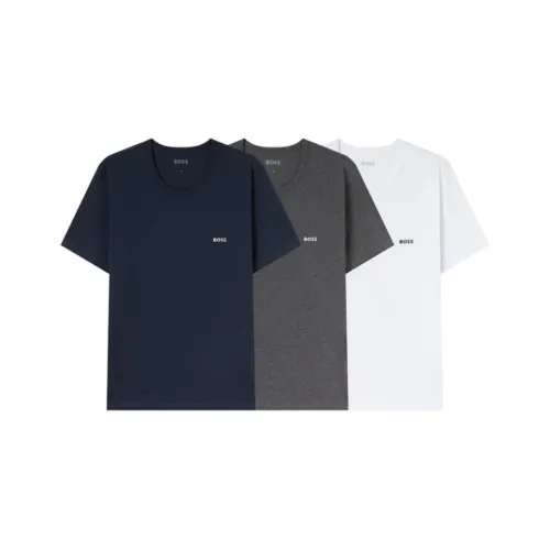 HUGO BOSS Three Pack Of Logo Embroidered T Shirt