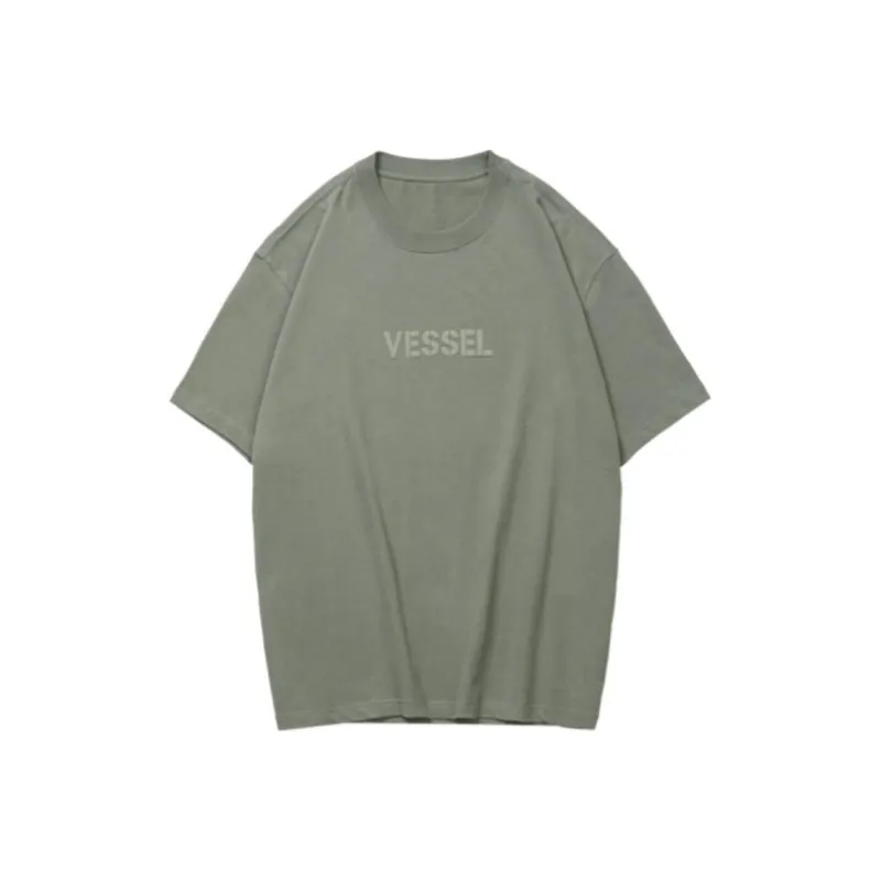 VESSEL T Shirt Unisex Gray Green-0