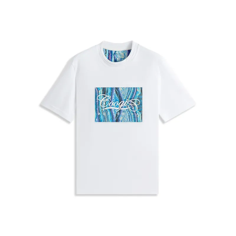 COOGI Gourd Pattern Letter Print Men's Plus Size Short-Sleeved T-Shirt Unisex Black White 6 Colors Cooling Craft-10