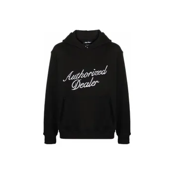 Just Don Authorized Dealer Slogan print Cotton Hoodie
