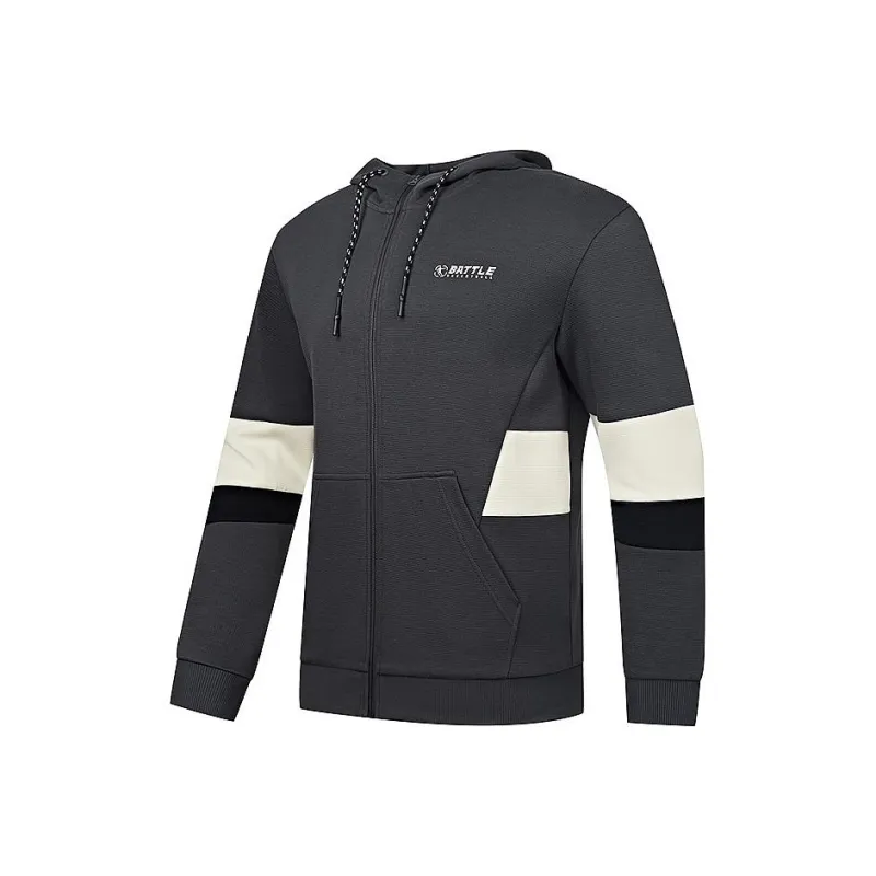 QIAODAN Sweatshirt Men's Lightning Gray/Raw Denim-0