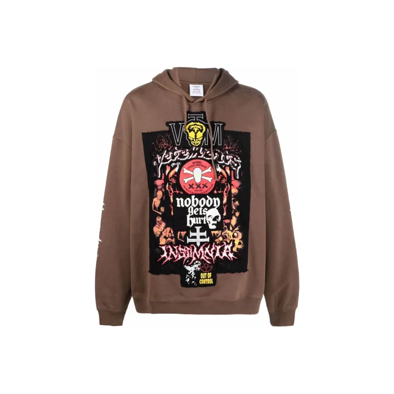 Vetements Metal Patched Logo Hoodie-0