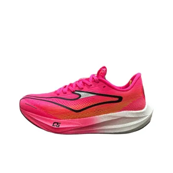 Erke Anti Slip Wear Resistant Low Top Casual Running Shoes Men's Fluorescent Fuchsia