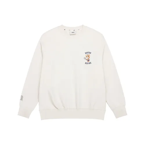 MLB Sweatshirts Unisex Ivory White