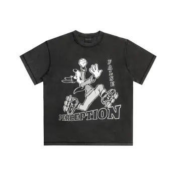 False Perception T-Shirt Unisex Washed Black