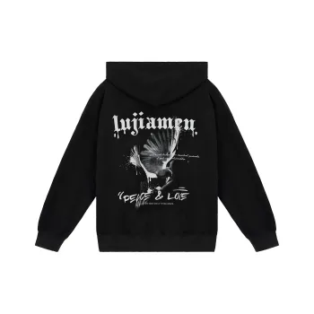 LUJIAMEN Sweatshirt Unisex Black