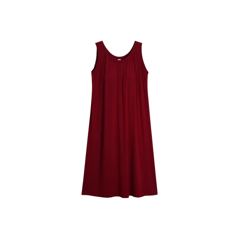 Sha Qian Nightgown Women's Maroon-0