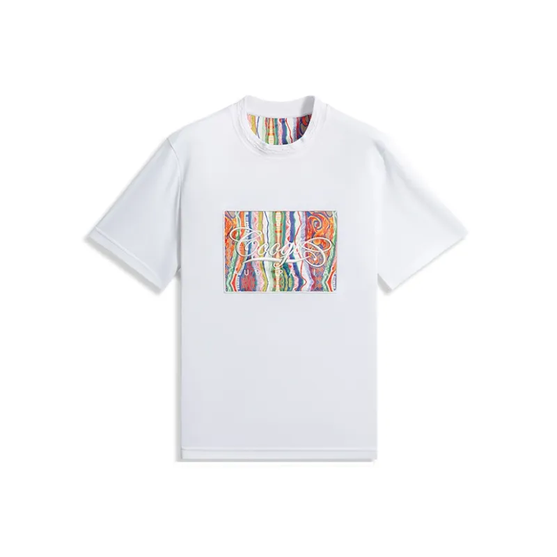 COOGI Gourd Pattern Letter Print Men's Plus Size Short-Sleeved T-Shirt Unisex Black White 6 Colors Cooling Craft-3