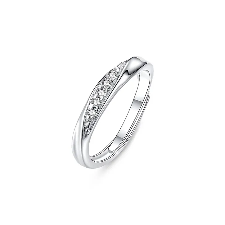 Lao Feng Xiang Processing 999 Fine Silver Rings Unisex-1