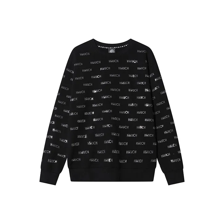 TCH Sweatshirts Unisex Black With Silver Logo-0
