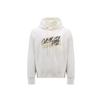 Moncler Moncler 1952 Logo Patch Drawstring Hoodie