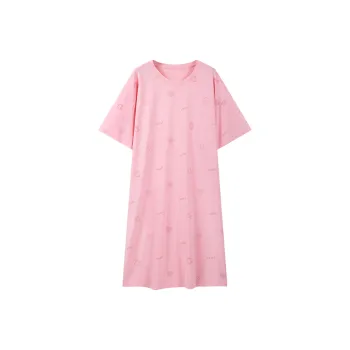 H YXIANG Nightgown Women's Orange Pink