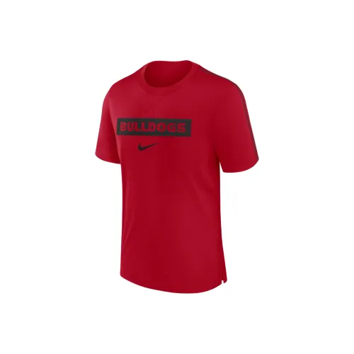 nike force Georgia Bulldogs Sideline Player Men's nike force Dri FIT College T Shirt