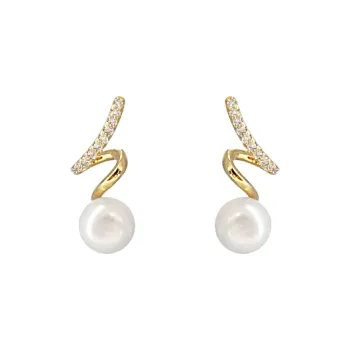 Rhymes Gold Plated Copper Earrings Women's