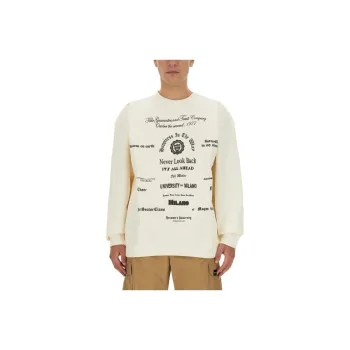 MSGM Graphic Printed Crewneck Sweatshirt