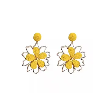 Peach Tea Alloy Earrings Women's