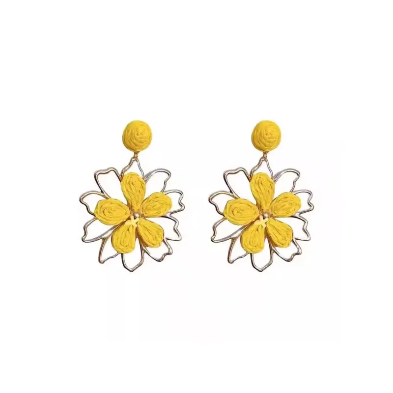 Peach Tea Alloy Earrings Women's-0
