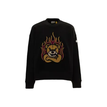 Palm Angels X MONCLER GENIUS MONCLER GENIUS X PALM ANGEL Sweatshirts Men Black