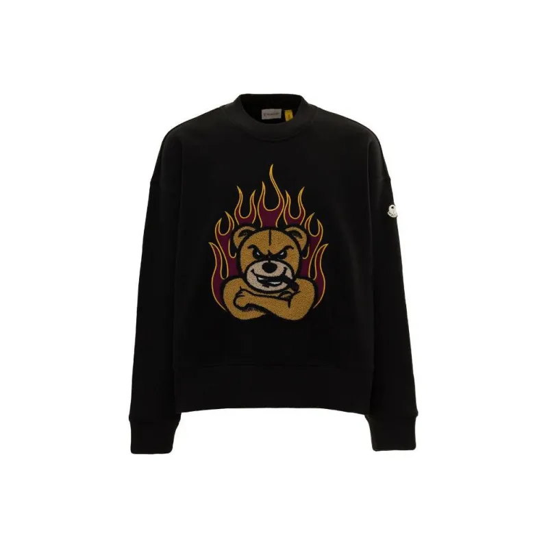 Palm Angels X MONCLER GENIUS MONCLER GENIUS X PALM ANGEL Sweatshirts Men Black-0