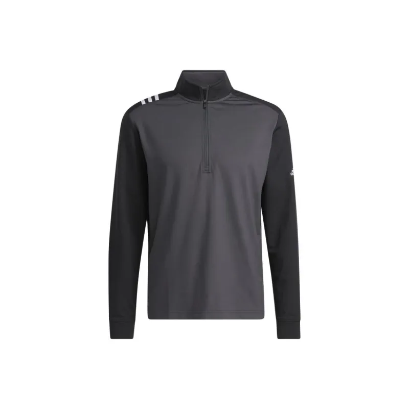 Adidas Advantage Half-Zip Golf Pullover Sweatshirt Men's Black-0