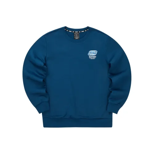 Skechers Colorful Sweatshirt Unisex Poseidon Blue