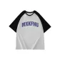 Black Sleeves with White and Gray Body[Blue Text]