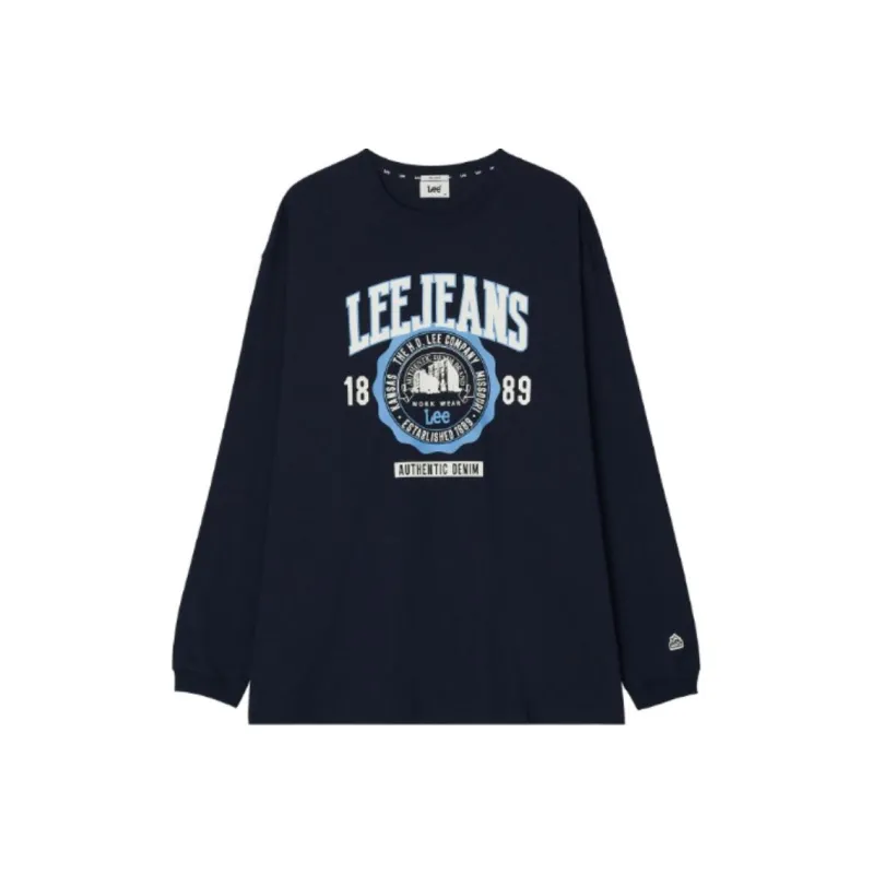 Lee T Shirts Unisex Marine Blue-0