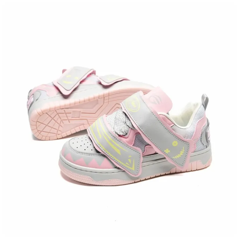 Circle Small Coverage Wear Resistant Lightweight Low Top Skateboard Shoes Unisex-10