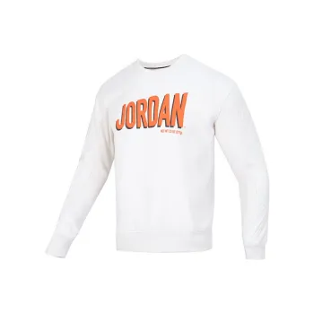 JORDAN Flt Mvp Gfx Flc Crew Sweatshirts Men White
