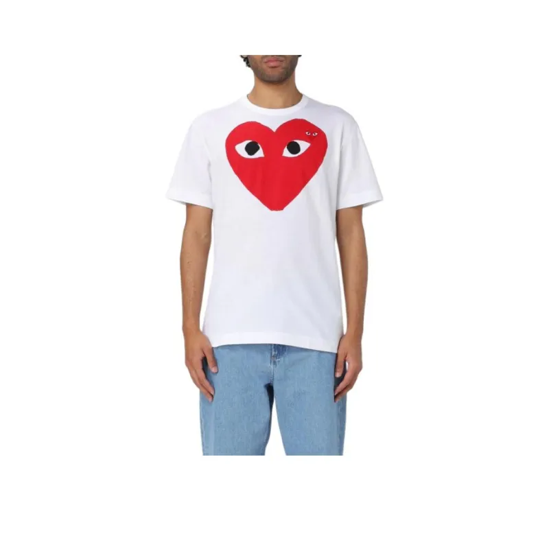 Comme Des Garcons Play Red Heart Emblem T shirt-1