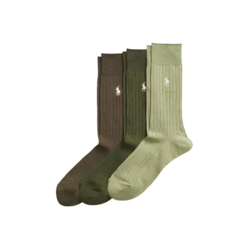 Polo Ralph Lauren Mid Calf Socks Men's 3 Pack