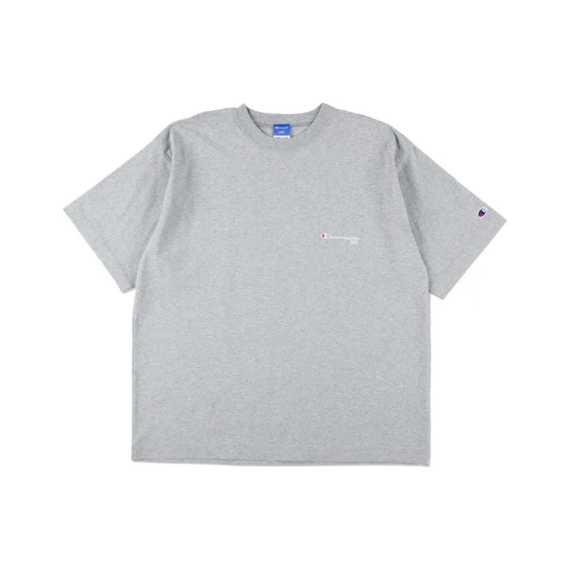 Wind And Sea X Champion WIND AND SEA Co-branded Edition T-Shirts Unisex Oxford Gray-0