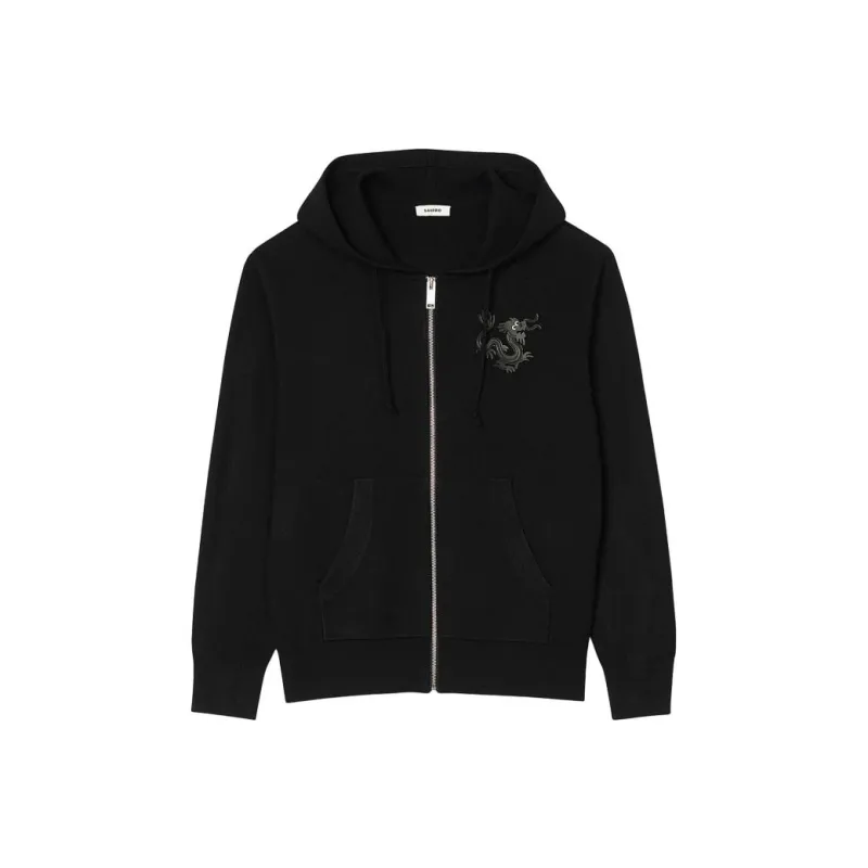 Sandro Year Of The Dragon Capsule Series Sweatshirts Unisex Black-0