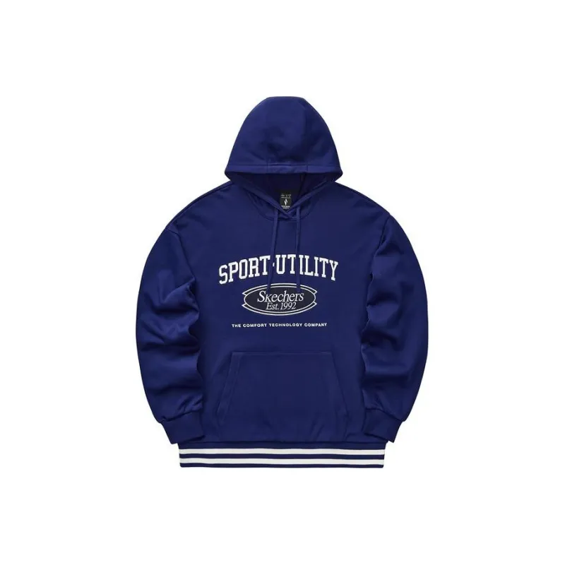 Skechers Colorful Sweatshirt Unisex Ocean Cave Blue-0