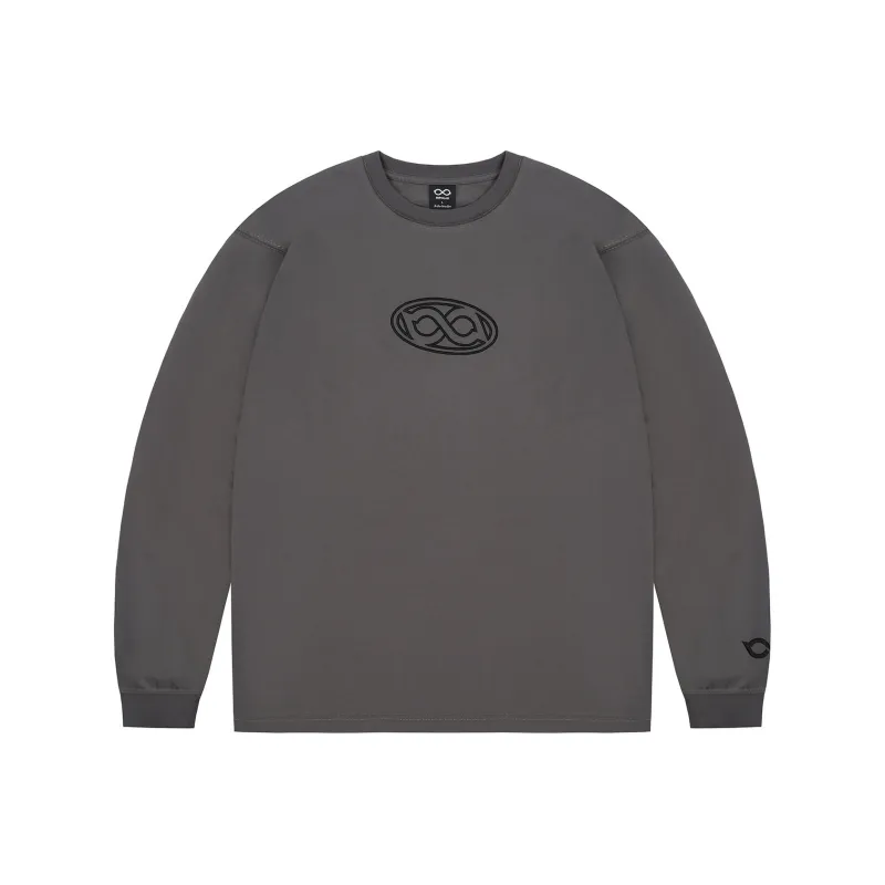 BIPOLAR Long Sleeved T Shirt Unisex White/Dark Gray/Black/Pink/Light Yellow/Light Blue/Light Green-2
