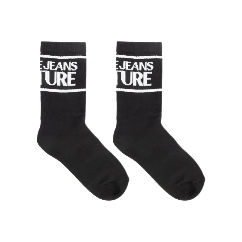 VERSACE JEANS Logo Knit Socks-1
