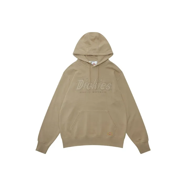 Dickies Hooded Loose Fit Sweatshirt Spring And Autumn Men's Khaki-0