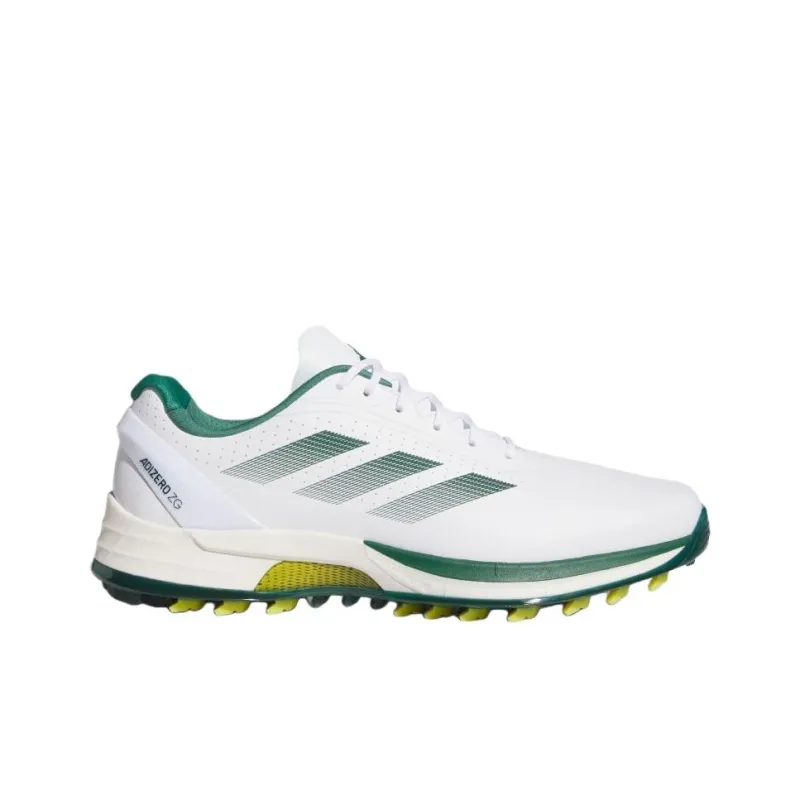 Adidas Adizero ZG Anti Slip Wear Resistant Low Top Golf Shoes Men's White Green-1
