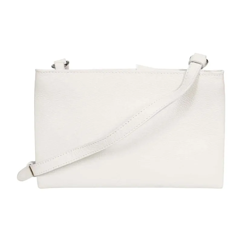 WEEKEND MaxMara Cow Leather Shoulder Bag Women's Ecru-1