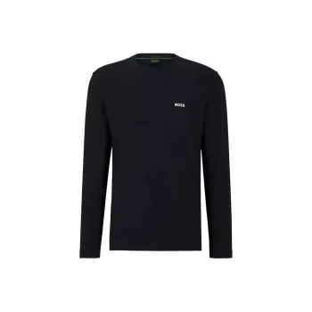 HUGO BOSS Contrast Logo Stretch Long Sleeved T Shirt