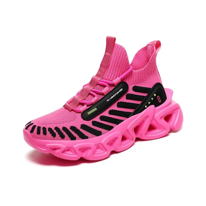 QIUTEXIONG Shock Absorbers Slip Resistant Breathable Mid Top Racing City Commute Running Shoes Men's-12
