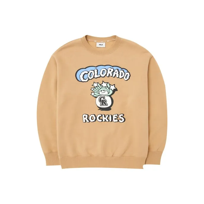 MLB Colorado Rockies Sweatshirt Unisex Yellow-0
