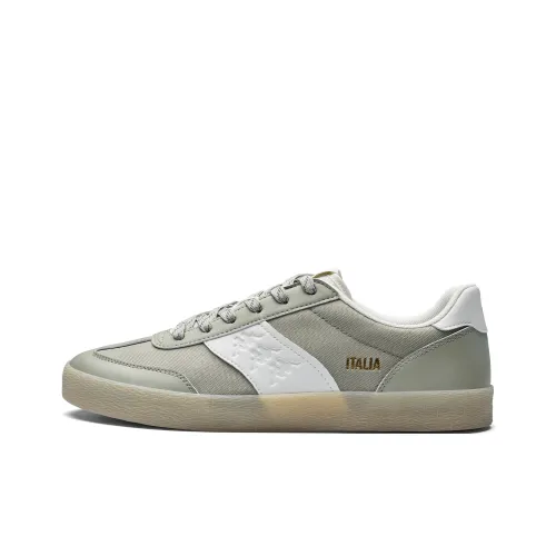 Kappa Back to Back Anti Slip Wear Resistant Low Top Skateboard Shoes Unisex Plantain Green