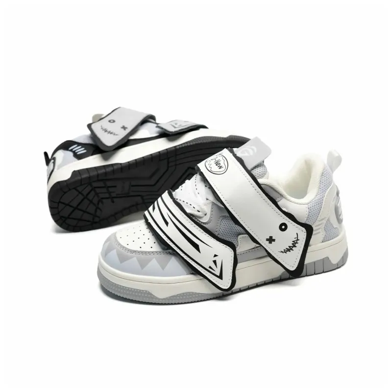 Circle Small Coverage Wear Resistant Lightweight Low Top Skateboard Shoes Unisex-30
