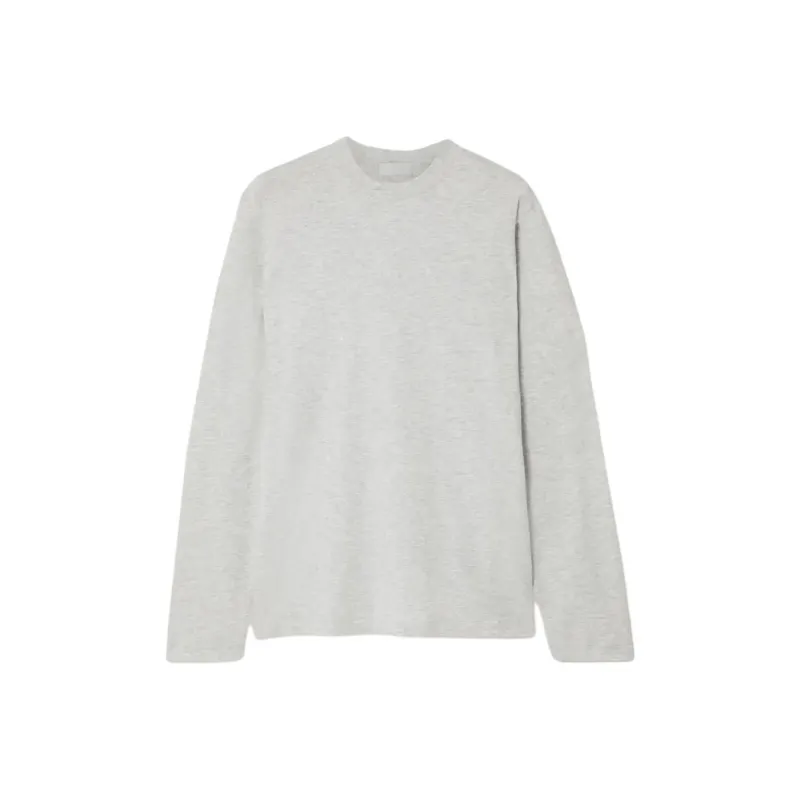 SKIMS Boyfriend Stretch-modal And Cotton-blend Jersey T-Shirt Unisex Light Gray-0