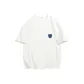 [Quick-Dry Lightweight]White (Tf Black Blue Facial Design Chest Logo)