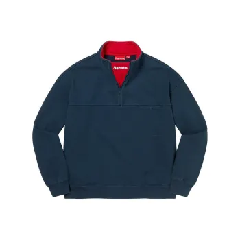 Supreme Washed Half Zip Pullover